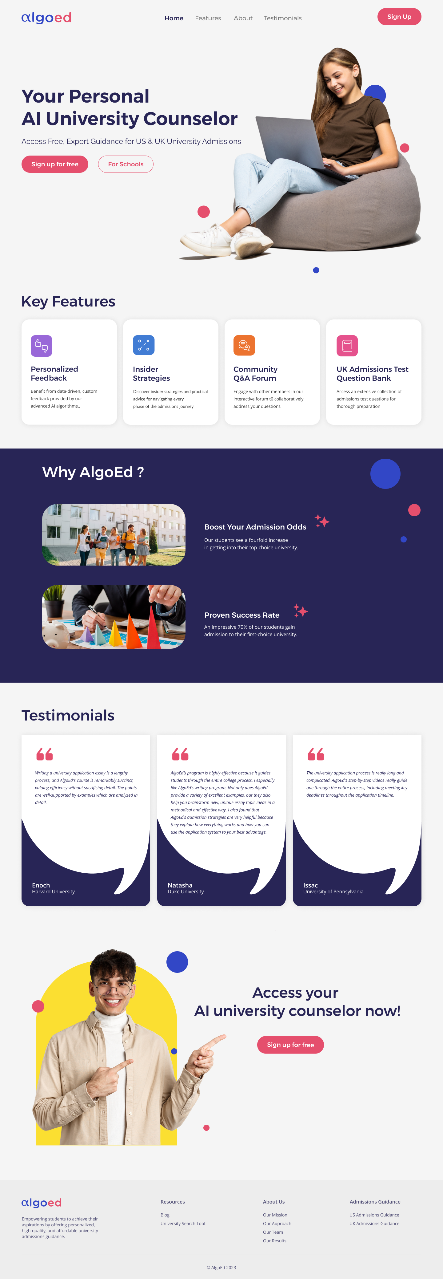 Landing Page