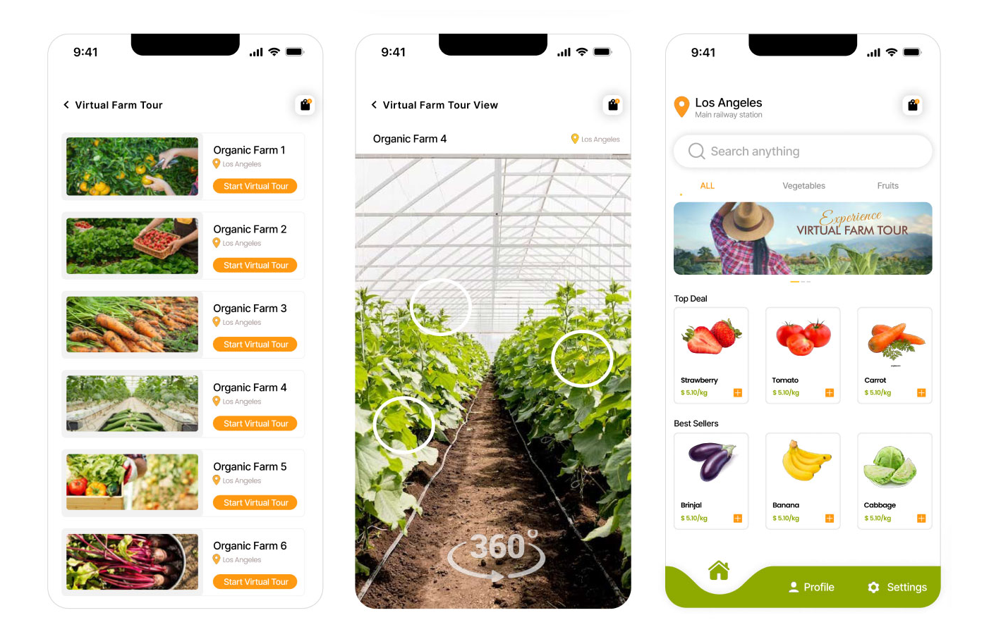SmartFarm screens